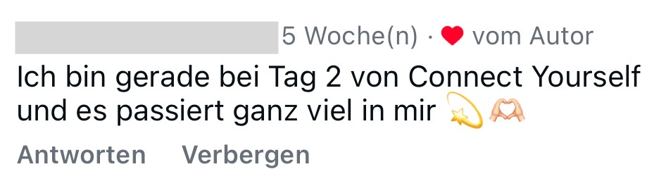 Instagram-Feedback auf den Raum 'Connect Yourself'