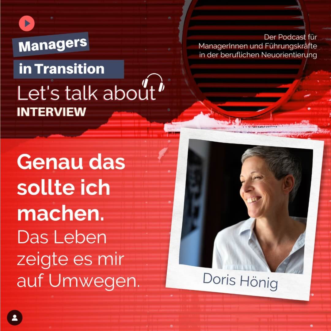 Podcast Managers in Transition mit Fokus auf Klarheit und berufliche Neuorientierung